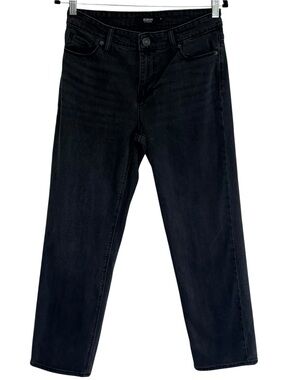 HUDSON Black Straight Leg Jeans Womens Size 8 High Rise Stretch Denim